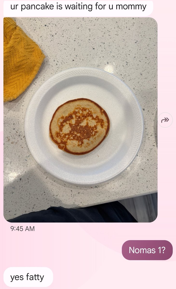 Can't wait to get home to eat my one pancake. 😋 The older my daughter gets the more I love her! 🥰