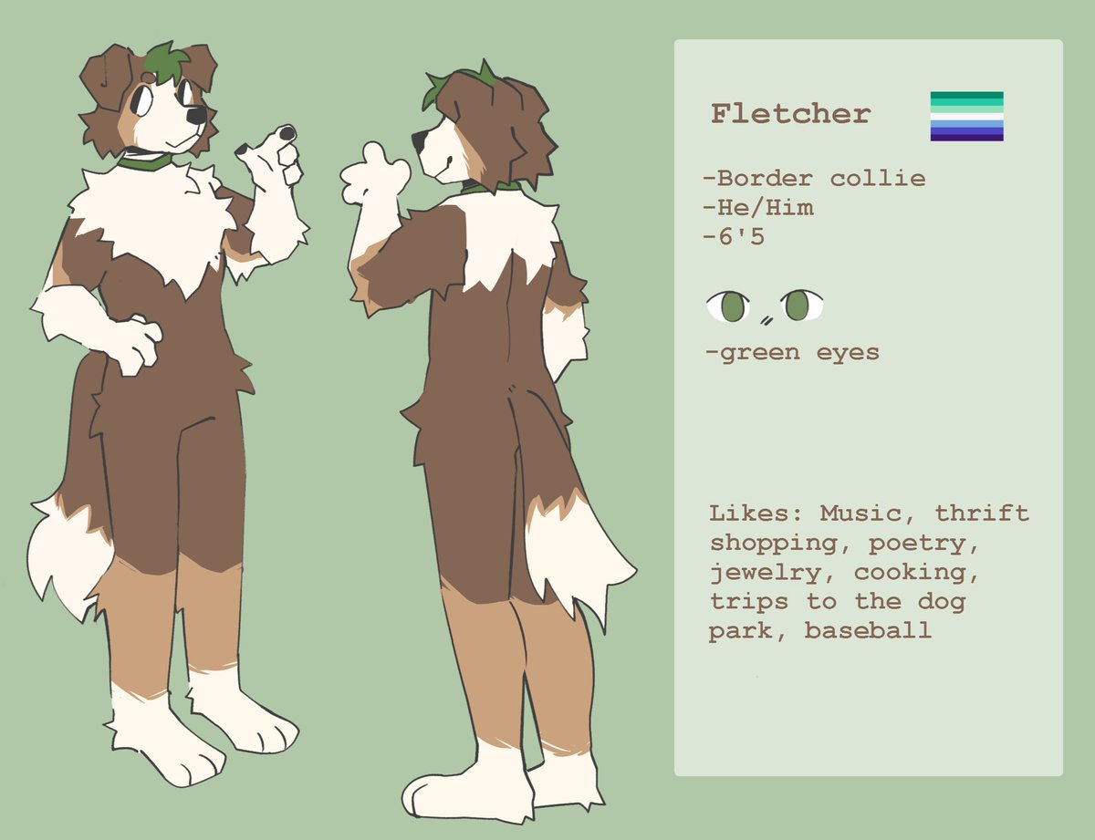 fletchercollie's tweet image. NEW PINNED  

hi everybody, my name is fletcher! i&apos;m a border collie who loves music, thrift shopping, baseball, poetry, and cooking.   

above all else, i love talking to people and making friends!!! so feel free to reach out and yap, i promise i (usually) don&apos;t bite ;3