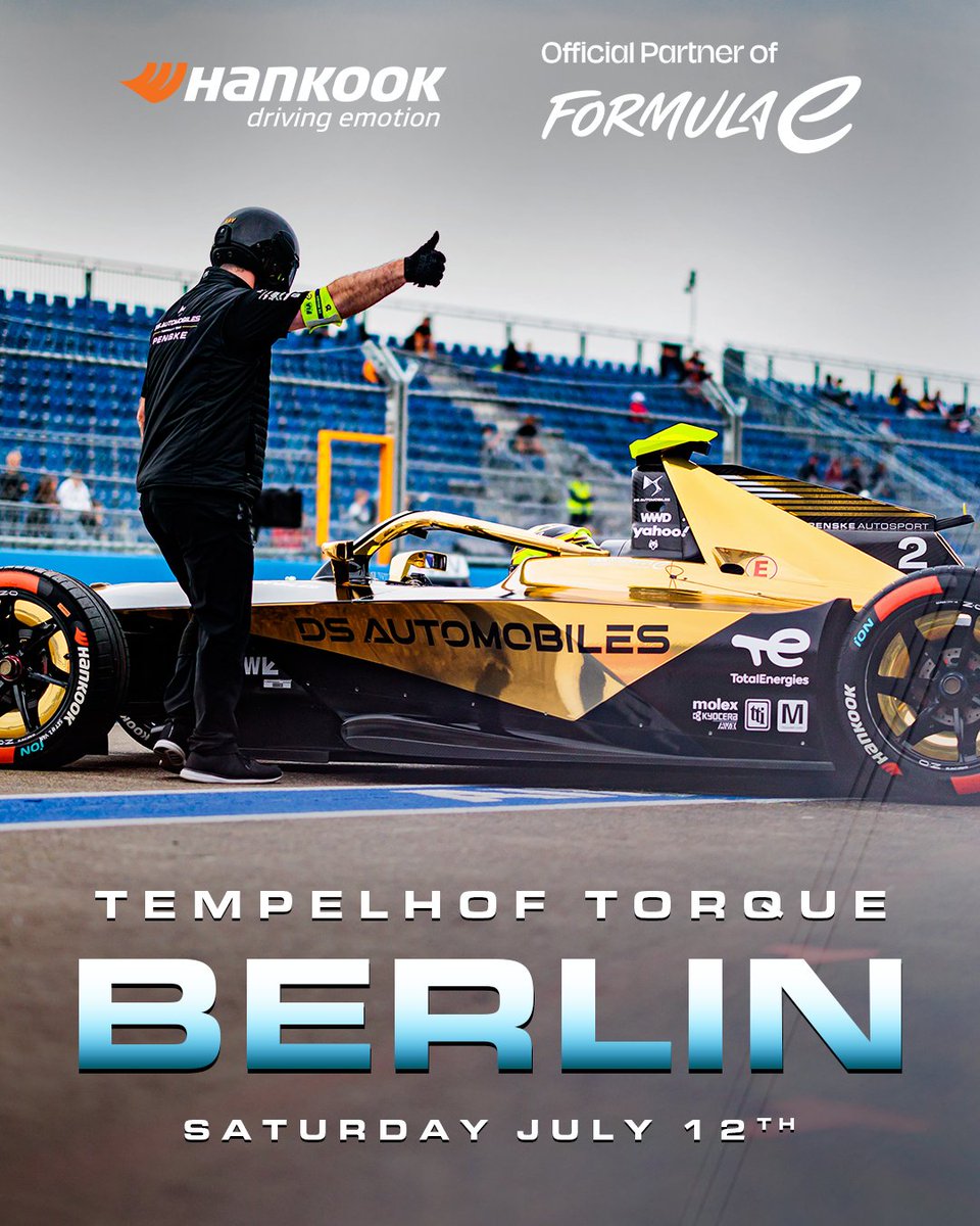 It’s race day in Berlin. Fast. Flat. Brutal. Just the way we like it. Who’s tuning in? Let us know.👇 #iON #HankookTire #BerlinEPrix #RaceDay #Motorsports