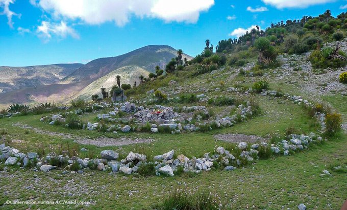 Panorámica de uno de los sitios sagrados wixaritari.