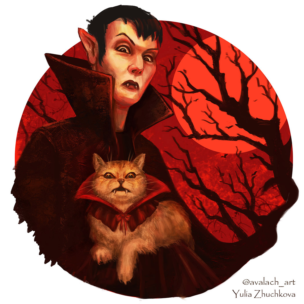 Avalach_'s tweet image. Happy #Caturday 🐈🧛♂️
They say cats choose their humans… but sometimes it’s more of a blood pact.
Any guesses who started it this time?
#caturdays