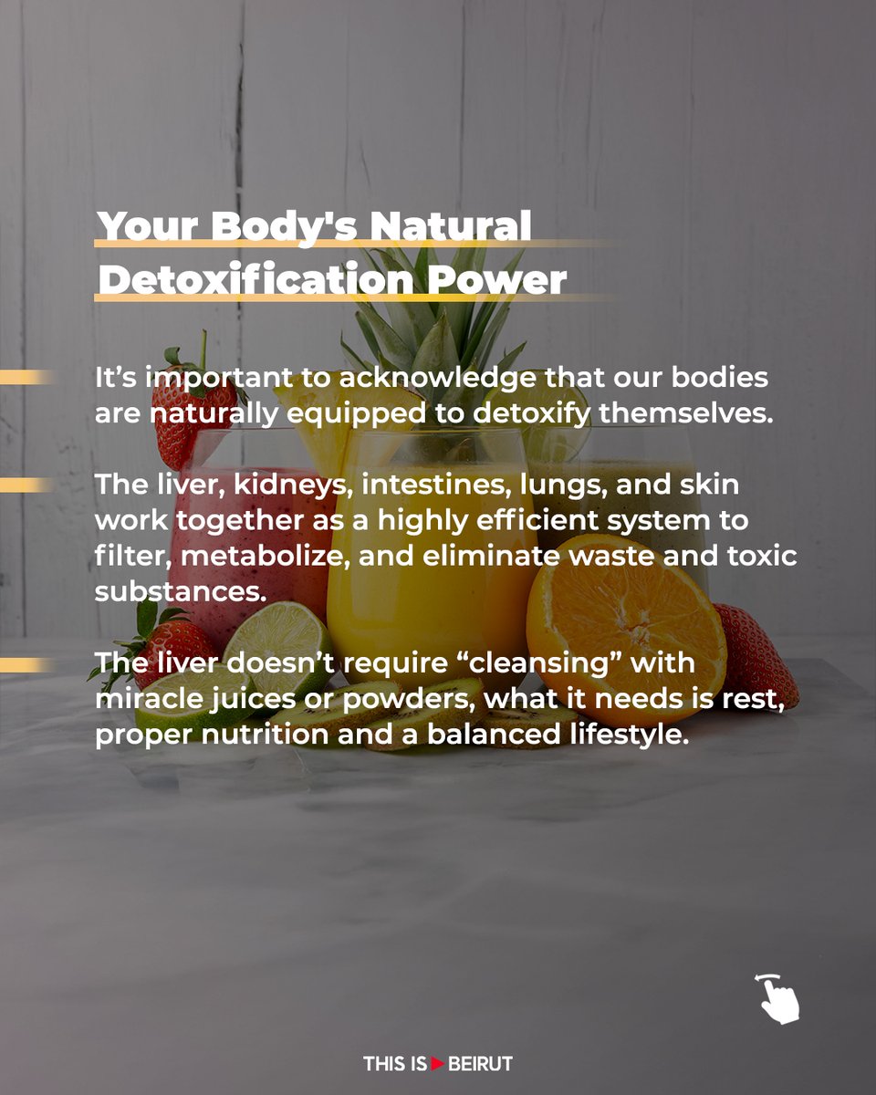 ThisIsBeirut_'s tweet image. Green juices, intermittent #fasting, and “#cleansing” supplements… #detox programs have become central to modern wellness culture.

But do they truly “#cleanse” the body, or are they simply part of a well-marketed trend?

Read the full article by @belibrahim on our website via