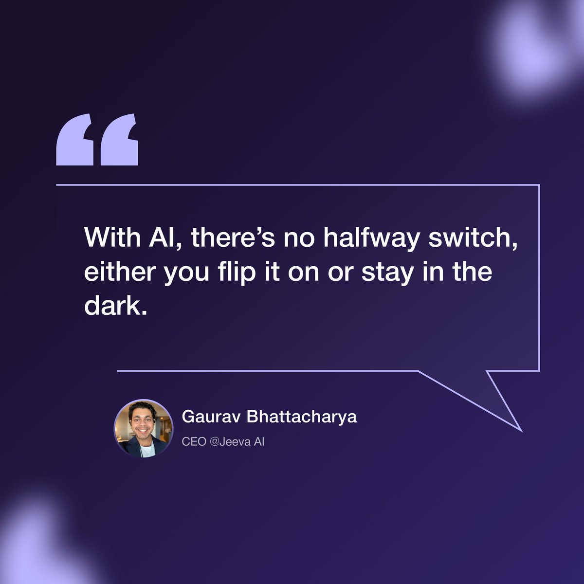 gauravbhattac16's tweet image. With AI, there’s no halfway switch; either you flip it on or stay in the dark. ⚡
The future won’t wait for anyone sitting on the sidelines.
→ Embrace agentic AI or watch your competitors pass you by.
#AI #SalesTech #AgenticAI #B2BSaaS #FutureOfWork