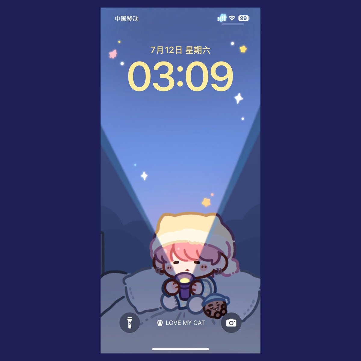 chipsss269's tweet image. #SUGA #yoongi #BTS
🔦🐱
画了最近流行的手电筒壁纸～～
