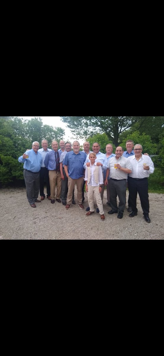 I've played poker with this group of guys every Monday night since 1977.  This is our "club" picture from my wedding in 1982 juxtaposed with our club picture last night at my son's wedding, 43 years later.  Some have departed us too soon.  Others have joined since.  Thankful!!