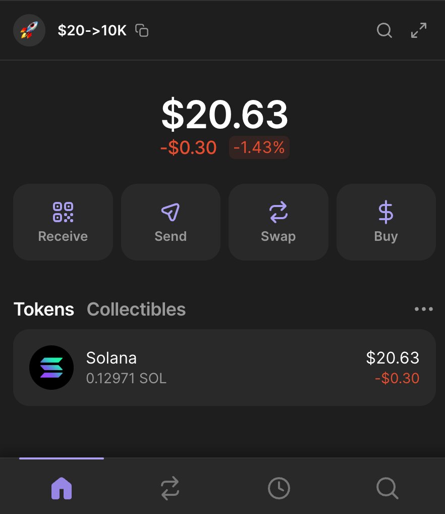 The $20 to $10,000 ZERO RISK Challenge

ONLY 200 spots for my subs:

• Free $20 in $SOL to start — ZERO RISK
• Every trade tracked live in public wallet

This is your chance to stop watching others win.

Like + RT + drop a comment — I’ll DM you the link.