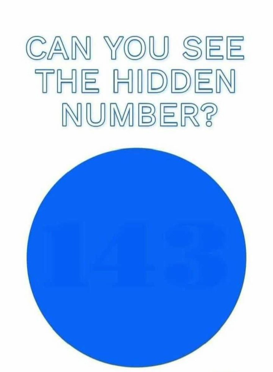 Eye 👁️ test 

Can you see the hidden number???