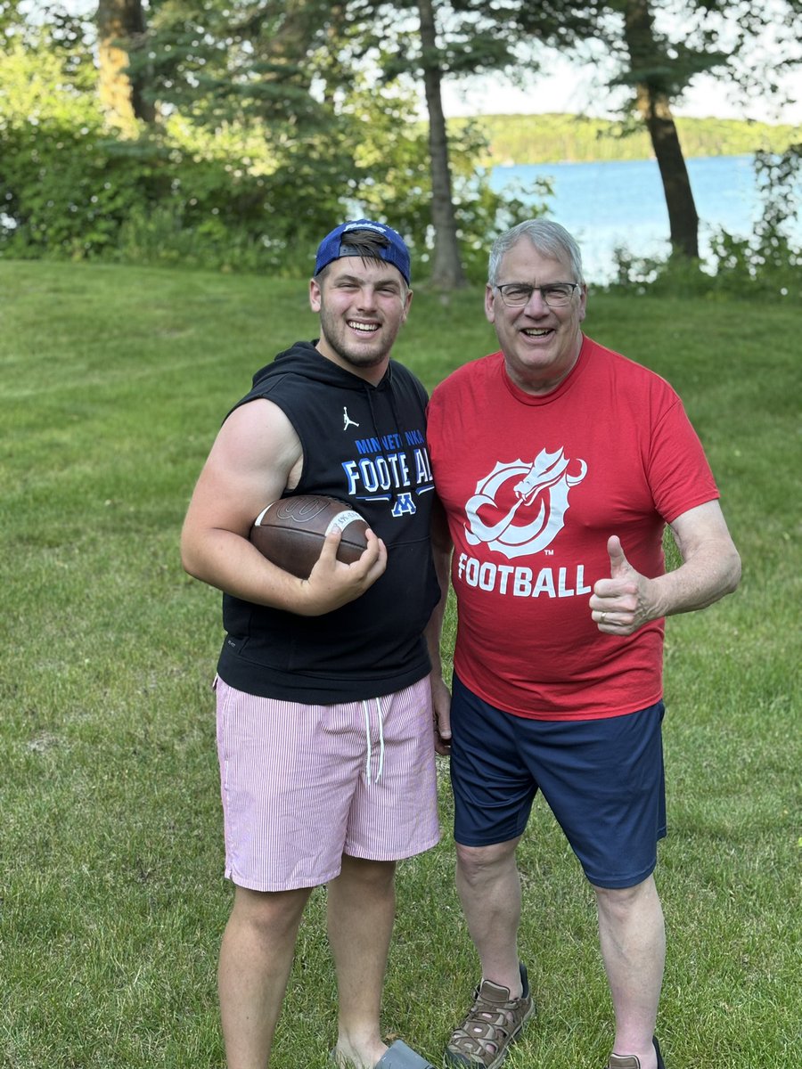 Had a great time the other day at <a href="/msum_football/">MSUM Dragon Football</a> specialist showcase. I competed well and learned a lot in the following presentation from <a href="/CoachLaqua/">Steve Laqua</a>. Thanks again for the invite <a href="/CoachxColeman/">Xander Coleman</a> and my grandpa for coming with me!

<a href="/RecruitTonkaFB/">Minnetonka FB Recruiting</a> <a href="/SpecialTeamsU/">Special Teams U™</a> <a href="/Phase3Kicking/">Phase 3 Kicking</a>