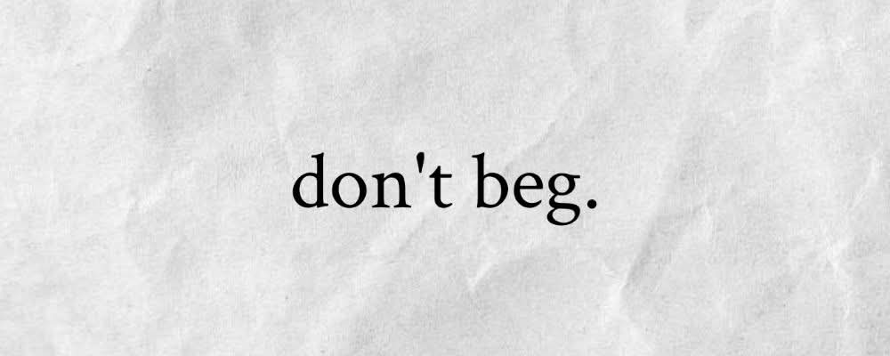 don't bég for replies and attention, if someone is ignóring you just maintain the distance and treat them as they treat you.