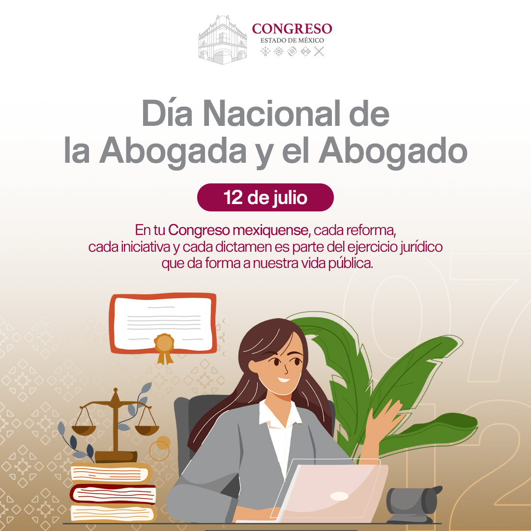 ⚖️ Legislar también es ejercer el Derecho.

Hoy reconocemos a quienes, desde la abogacía, construyen instituciones más sólidas y una sociedad más equitativa.

#DíaDeLaAbogada #DíaDelAbogado #CongresoEdomex #LegislarEsDefenderDerechos