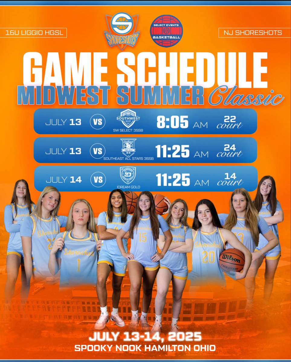 Grace Smith (@gracesmith2027) on Twitter photo Here is our schedule for Ohio! Come check us out! Let’s go! 🩵🧡<a href="/NJShoreshots27/">NJ Shoreshots 2027 HGSL</a> <a href="/ShoreshotsGirls/">NJ Shoreshots Girls- HGSL</a> <a href="/JennyLiggio/">Jenny Liggio</a> Here is our schedule for Ohio! Come check us out! Let’s go! 🩵🧡<a href="/NJShoreshots27/">NJ Shoreshots 2027 HGSL</a> <a href="/ShoreshotsGirls/">NJ Shoreshots Girls- HGSL</a> <a href="/JennyLiggio/">Jenny Liggio</a>