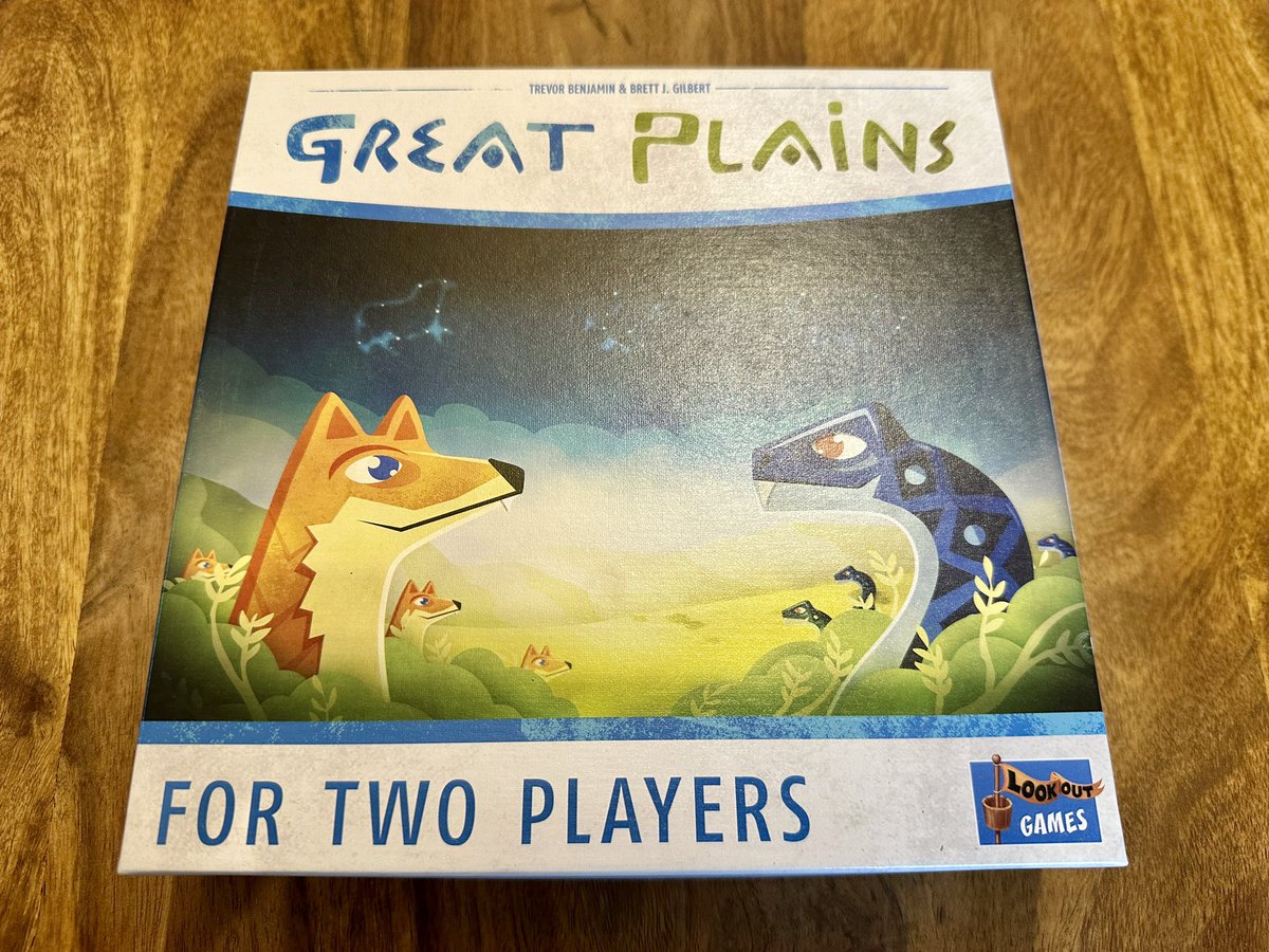 mk20336's tweet image. Two quick games of Great Plains with my 10 year old son. Of course, I was crushed twice :) Thanks @djackthompson for recommending me this game long time ago!
@Lookoutgames