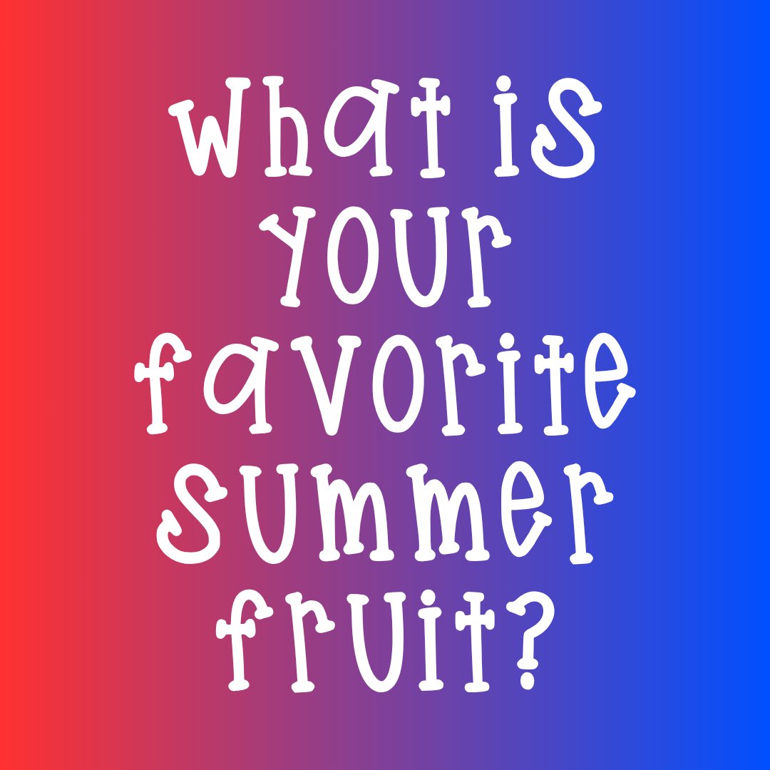 TheDiscountDr's tweet photo. What is your favorite summer fruit? 🍉 https://t.co/VEeTYE8g9R