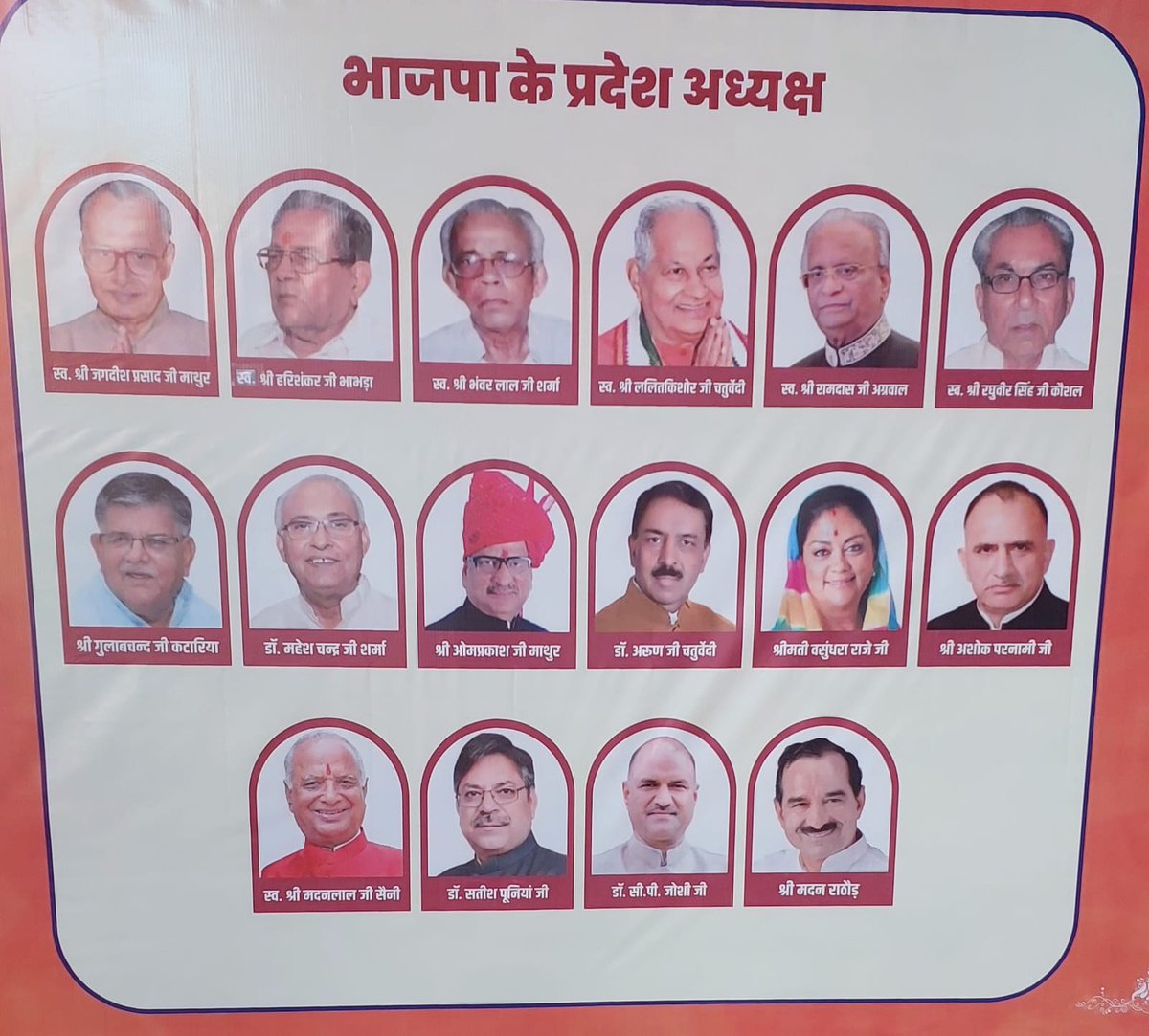 राजस्थान bjp के 44 साल में 19 बार प्रदेश अध्यक्ष बने👇

ब्राह्मण- 10 बार 24 साल के लिए
कायस्थ- 2 बार 2 साल के लिए
मराठा कुर्मी- 2 बार 2 साल के लिए
बनिया/ सिंधी/ जैन- 3 बार 12 साल
सैनी- 1 बार 1 साल के लिए
जाट- 1  बार 3.5 साल के लिए
राजपूत- 0 बार 0 साल के लिए

#माफिया_संरक्षक_भाजपा