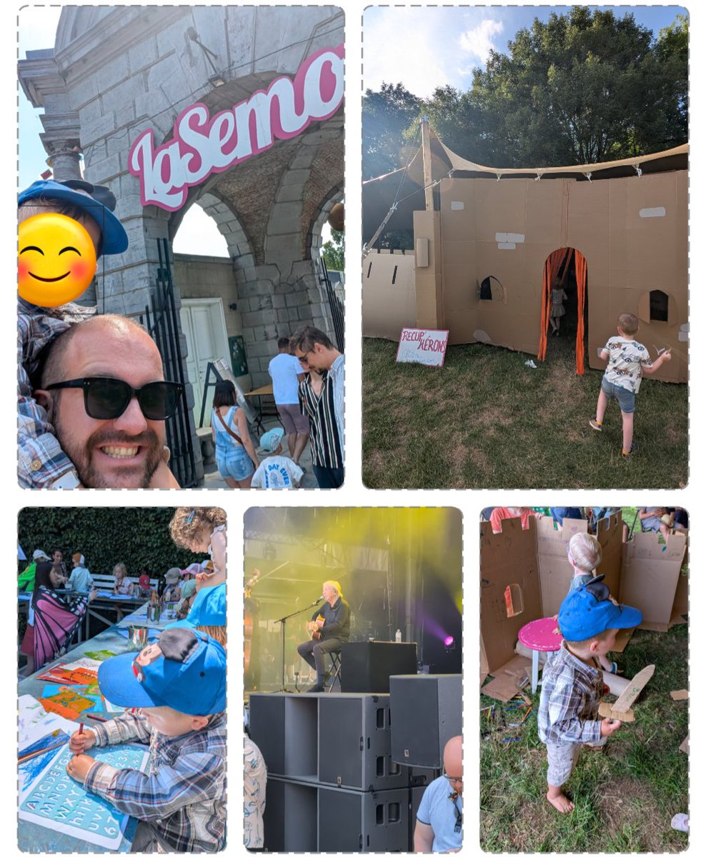 Lasemo, meilleur festival pour les familles. Des tonnes de trucs pour les enfants. J'ai vu Henri Dès 😁
 Toujours un immense plaisir de venir dans ce festival auquel je viens depuis la 1ere édition en me disant "J'espère un jour y venir avec mon futur enfant". C'est fait.