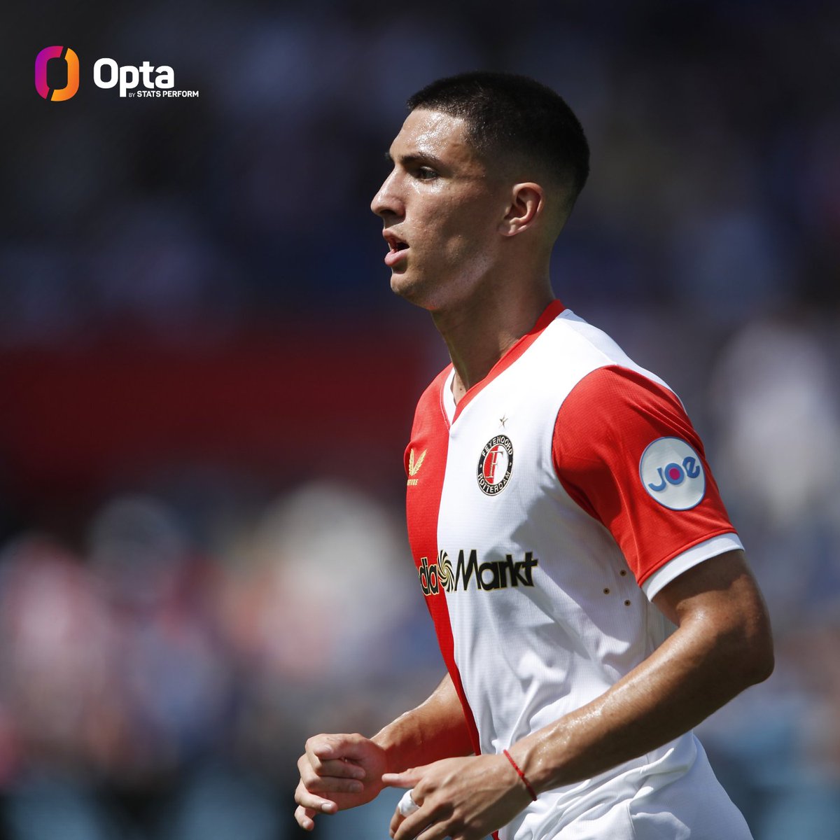 OptaJohan's tweet image. 1 - Ezequiel Bullaude scored @Feyenoord's only goal against Union Saint-Gilloise, while also completing 100 percent of his passes (26/26) and recording the most successful duels (5) and the joint-most ball recoveries (5) among all of his teammates today. Audition.