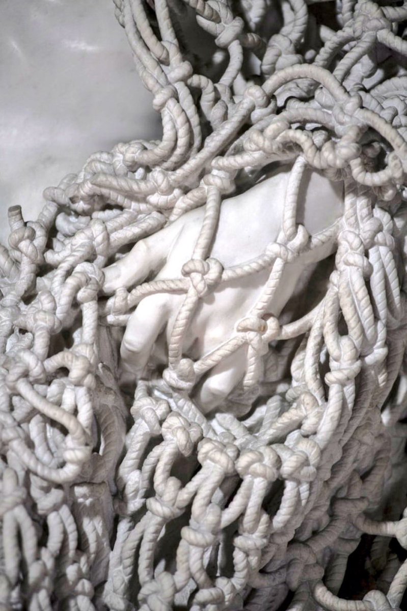 Francesco Queirolo | 1753–54

This statue was carved from a single block of marble—net included. 👀

No sculptor today can replicate it.
No records explain how Queirolo did it.

Marble’s too brittle for such precision.
Chisel and hammer?
Nearly impossible.

Art… or ancient tech?