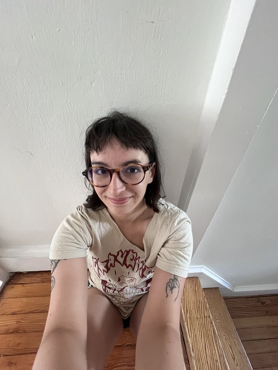 turnipcore's tweet image. Just chilling on opposite ends of the staircase staring at each other