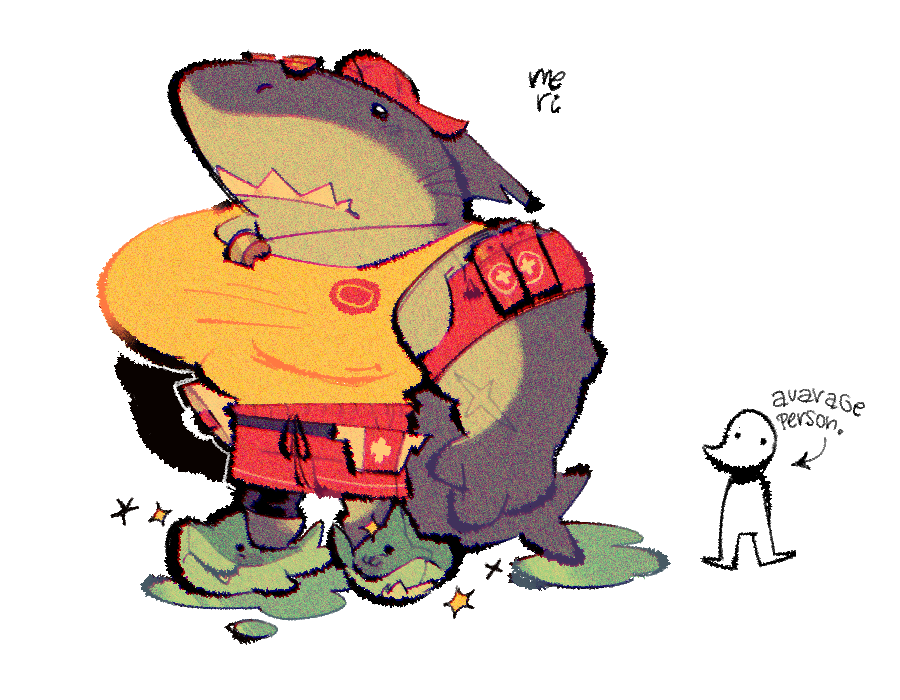 pulpypepper's tweet image. safety-first steve :shark:
#Fortnite yeah
