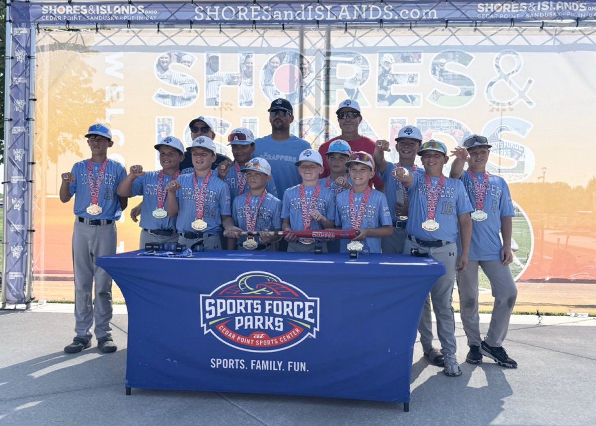 SScrappers's tweet image. Congrats to @SScrappers 11u winning the week long Bayshore tournament @SFPsandusky!