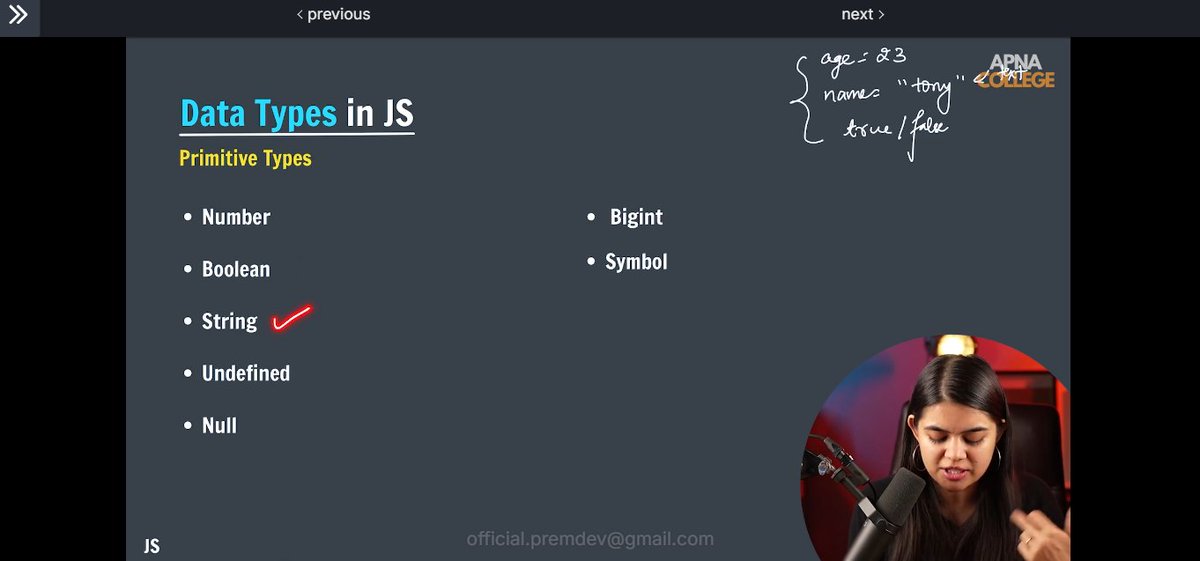 Anikeytrajput's tweet image. Day 20 of #100dayscoding🎯
-&amp;gt; Data types in JS✅
#javascript @ShradhaKhapra_