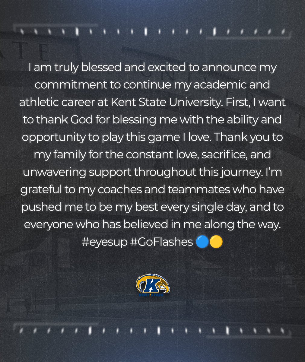 JWLongSnapping's tweet image. After a change in events, and after a strong talk with my family, I am blessed to announce my commitment to Kent State University! Thanks to all the Coaches, and most importantly God and my family that helped me along the way!
@KohlsSnapping
@GP_Recruiting