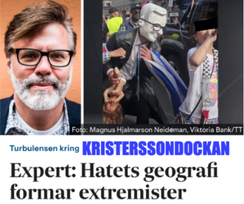 Konstigt. Var fanns alla dessa "experter" sist ett barn hamnade i extrema, judehatande kretsar....? 

(Ett montage. I original: en bild på Forssell till höger.)