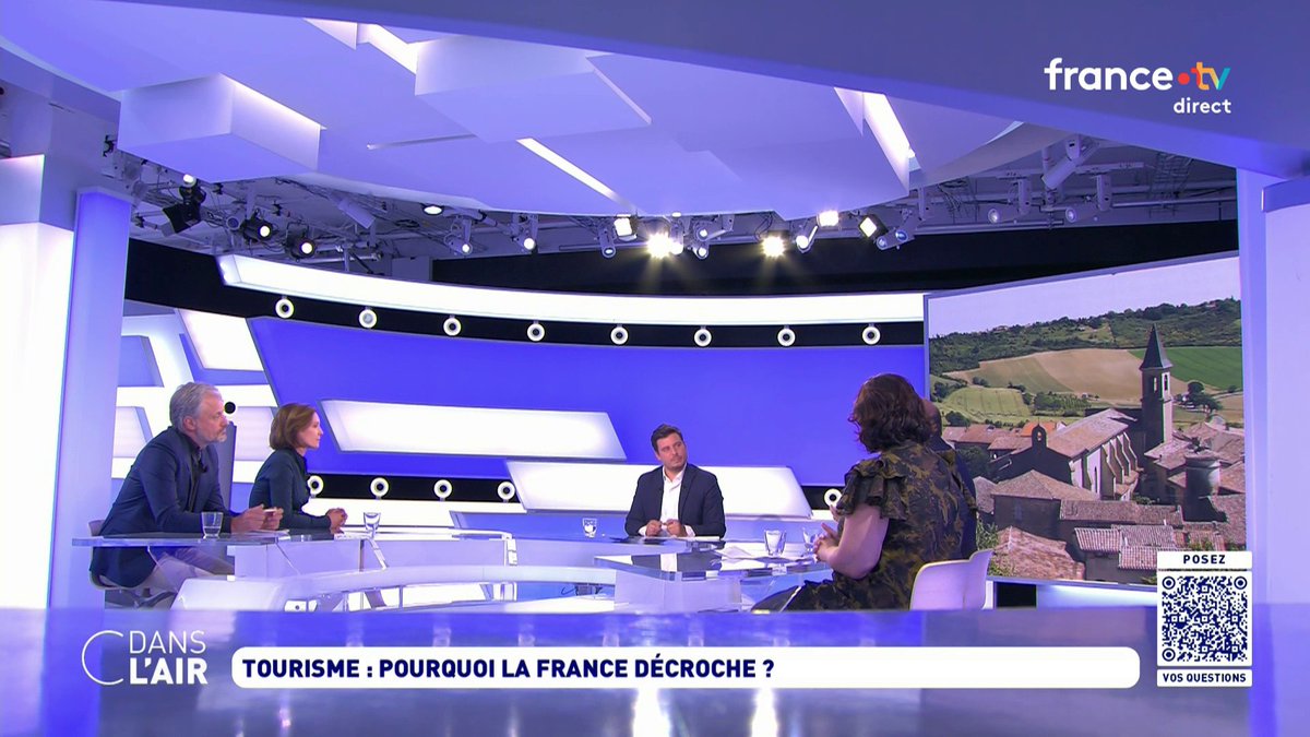 C dans l'air (@cdanslair) on Twitter photo ⬛ #Tourisme: pourquoi la #France décroche
<a href="/LoSenechal/">Lorrain Sénéchal</a>, en replay sur France 5 et sur toutes les plateformes de podcast: audmns.com/cfXainl
Bonne soirée, à lundi!
#Vacances #Economie #ChangementClimatique #Étretat #StéphaneBern #Louvre #Patrimoine ⬛ #Tourisme: pourquoi la #France décroche
<a href="/LoSenechal/">Lorrain Sénéchal</a>, en replay sur France 5 et sur toutes les plateformes de podcast: audmns.com/cfXainl
Bonne soirée, à lundi!
#Vacances #Economie #ChangementClimatique #Étretat #StéphaneBern #Louvre #Patrimoine