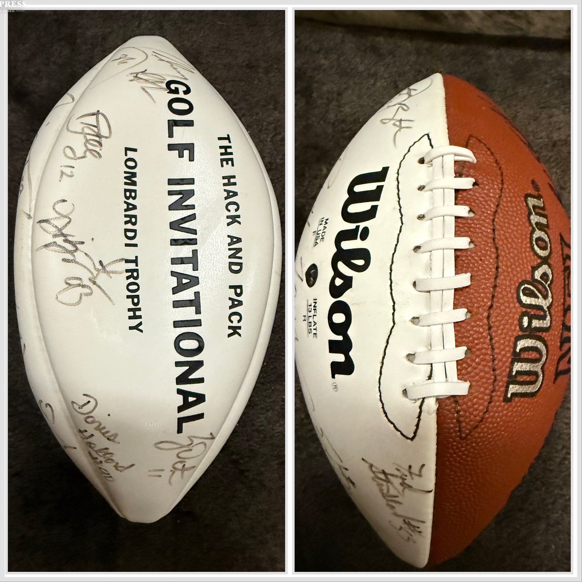 Coachsedfb's tweet image. One Bret Favre and Green Bay Packers autographed football repaired for a client in Wisconsin.  If you need this service, contact me.
CoachSedFBRepair.com