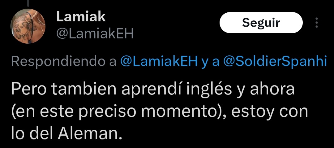 SoldierSpanhi's tweet photo. @LamiakEH 🤨?

Es verdad, mejor el de los bávaros🤭 https://t.co/Xft2LvEmgI