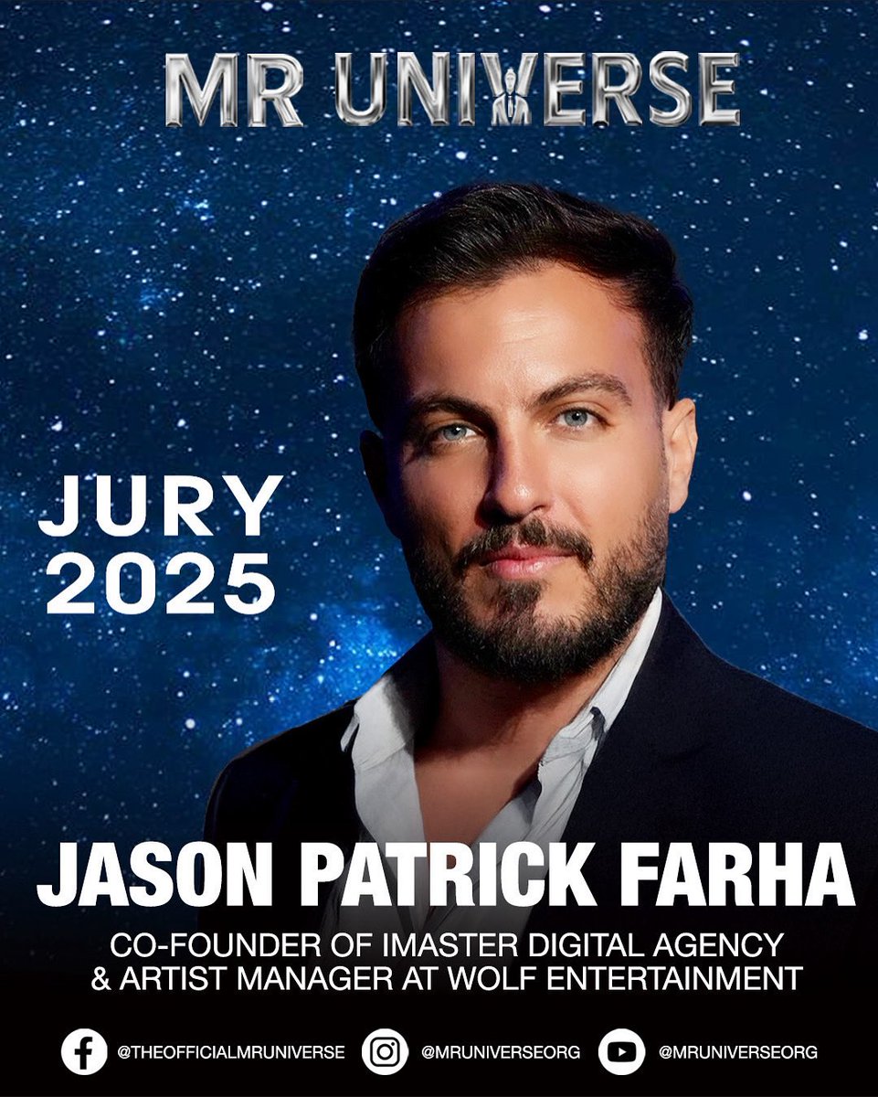 Honored to step into the spotlight as a jury member for Mr. Universe 2025 ✨
Grateful for this incredible opportunity, let the journey begin!
Ready for the glamour, talent, and unforgettable moments ahead.
India, see you soon! 🇮🇳💫

#MrUniverse2025 #JuryMember