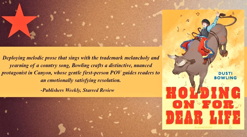 Dusti Bowling 🌵 (@dustibowling) on Twitter photo And it's a big, shiny star from <a href="/PublishersWkly/">Publishers Weekly</a> for HOLDING ON FOR DEAR LIFE!! Can't wait to share Canyon's story with you all on 10/7/25! <a href="/bloomsburykids/">BloomsburyUS Kids/YA</a> And it's a big, shiny star from <a href="/PublishersWkly/">Publishers Weekly</a> for HOLDING ON FOR DEAR LIFE!! Can't wait to share Canyon's story with you all on 10/7/25! <a href="/bloomsburykids/">BloomsburyUS Kids/YA</a>