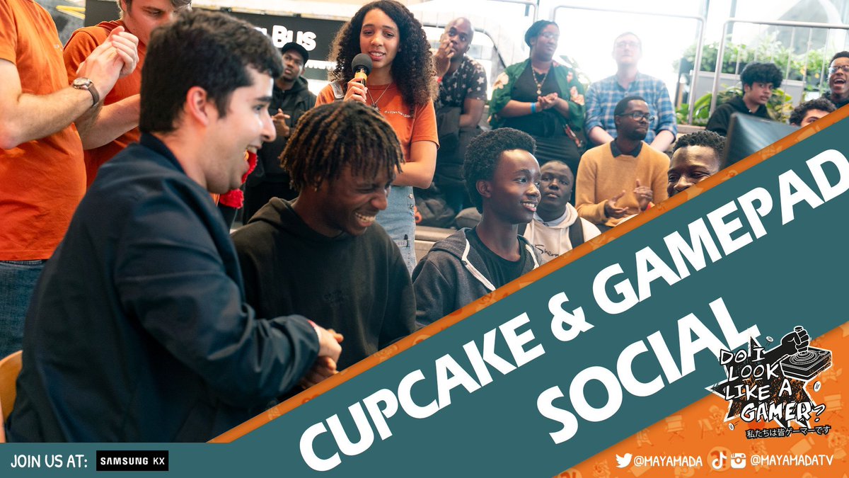 mayamada's tweet image. 🧁🎮 Networking just got tastier! We’re excited to announce the Cupcake & GamePad Social at Samsung KX, Aug 8th from 3PM 🥳 Part of "Do I Look Like A Gamer?" campaign - all-ages networking for gamers & industry pros! FREE tickets: eventbrite.co.uk/e/1467728789319
#LookLikeAGamer
