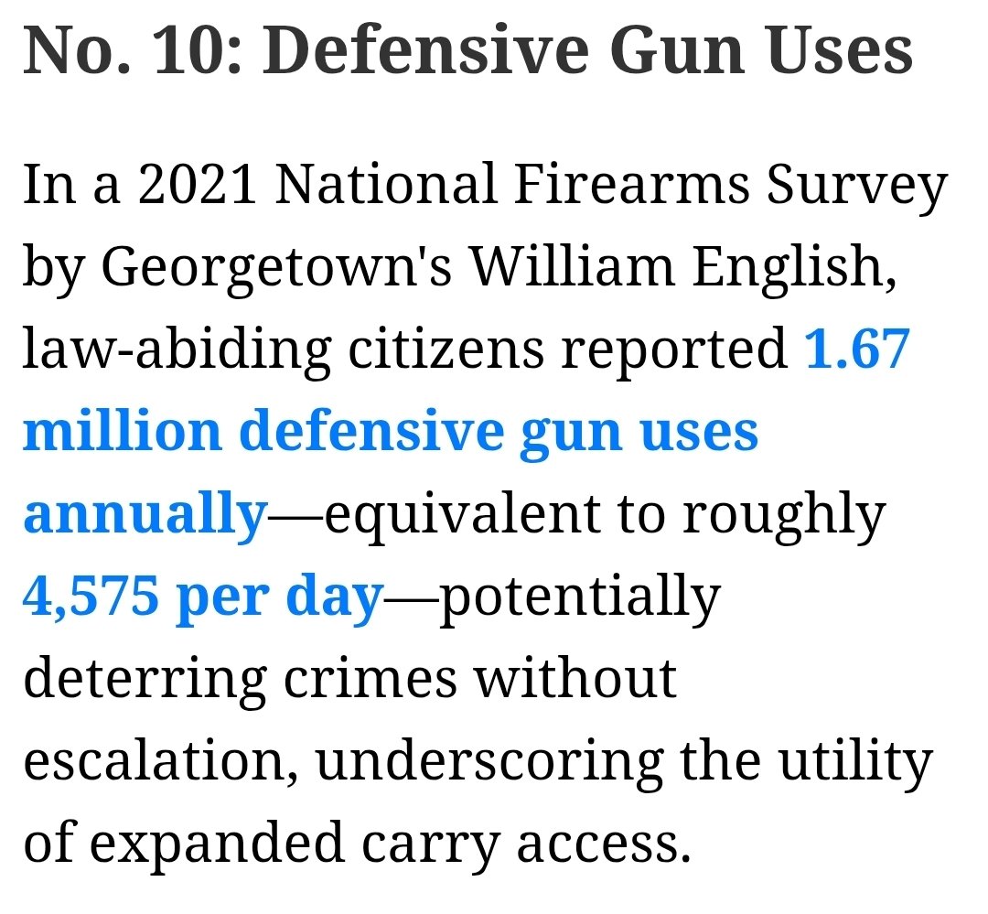 Ten gun facts that destroy the statist narrative. Which one hurts their narrative the worst?

Starting with Fact 10: