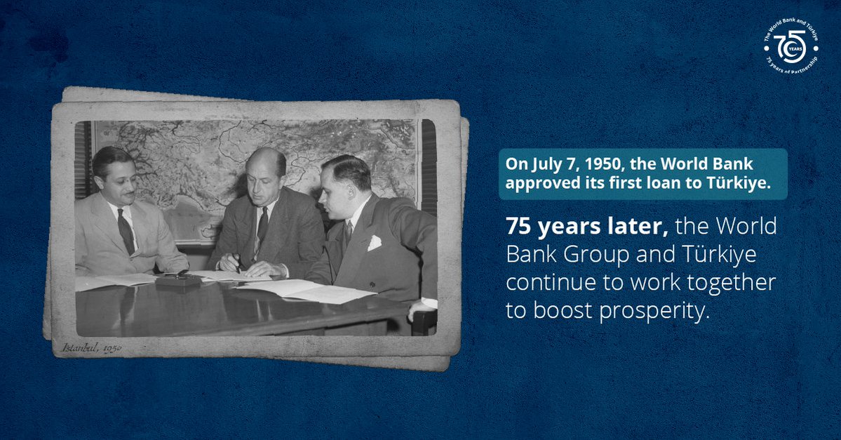 Diop_IFC's tweet image. Delighted to join @WorldBank in celebrating 75 years of partnership with #Türkiye. Since the first loan in 1950, this historic collaboration has supported agriculture, energy, resilience, and more—promoting prosperity for the Turkish people. wrld.bg/43NF50WnZEl