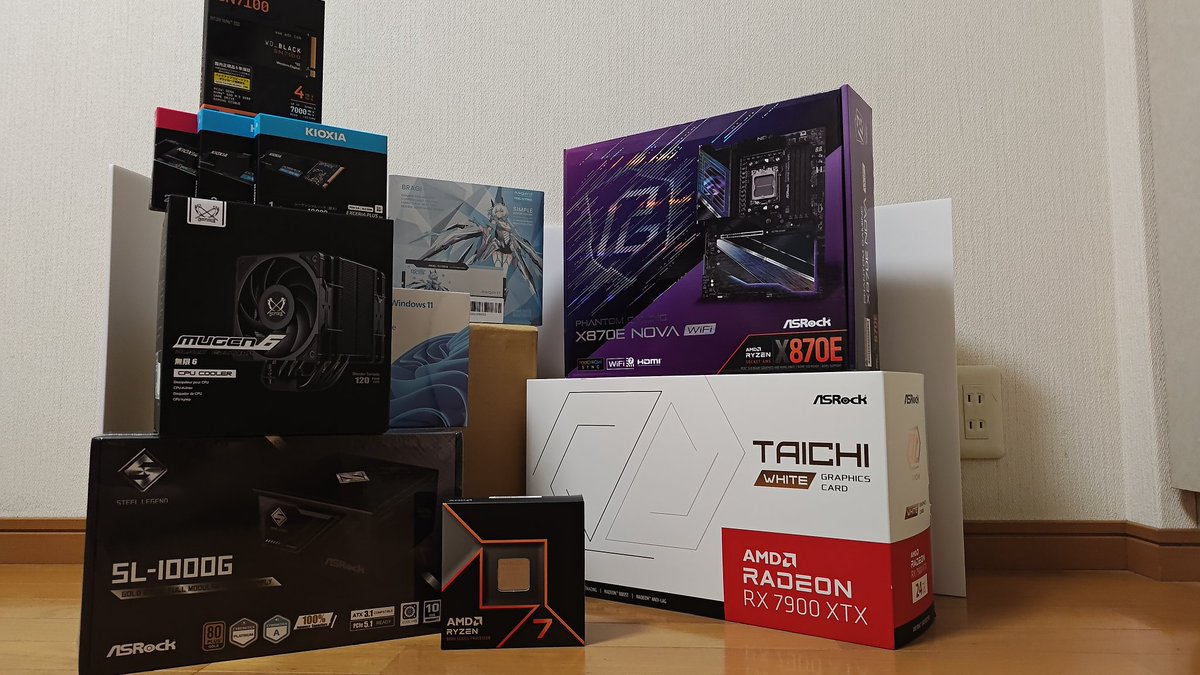 こっちだった
組みますAsrock機!