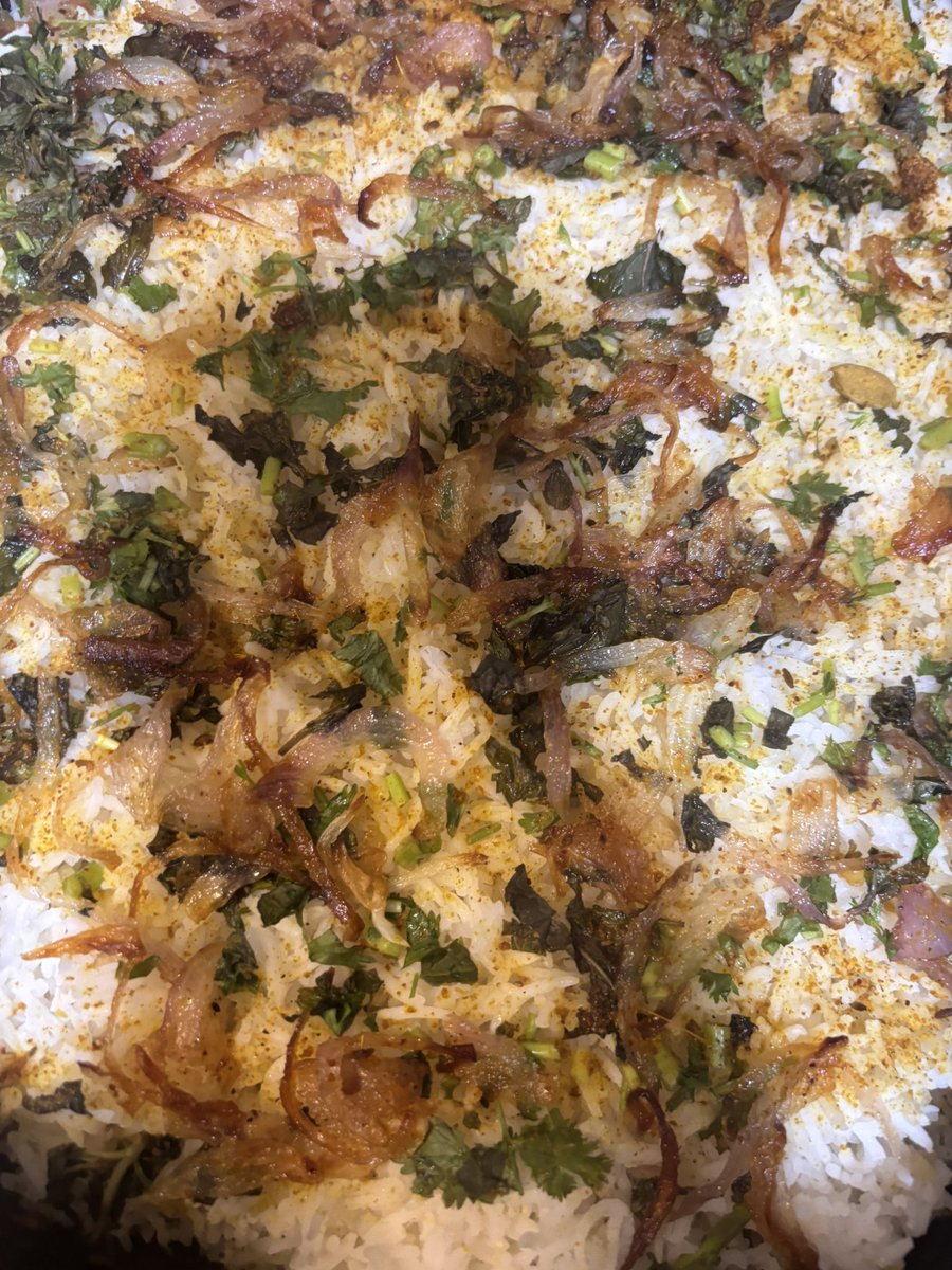 When your cook makes the best biryani at home. #weekendindulgence