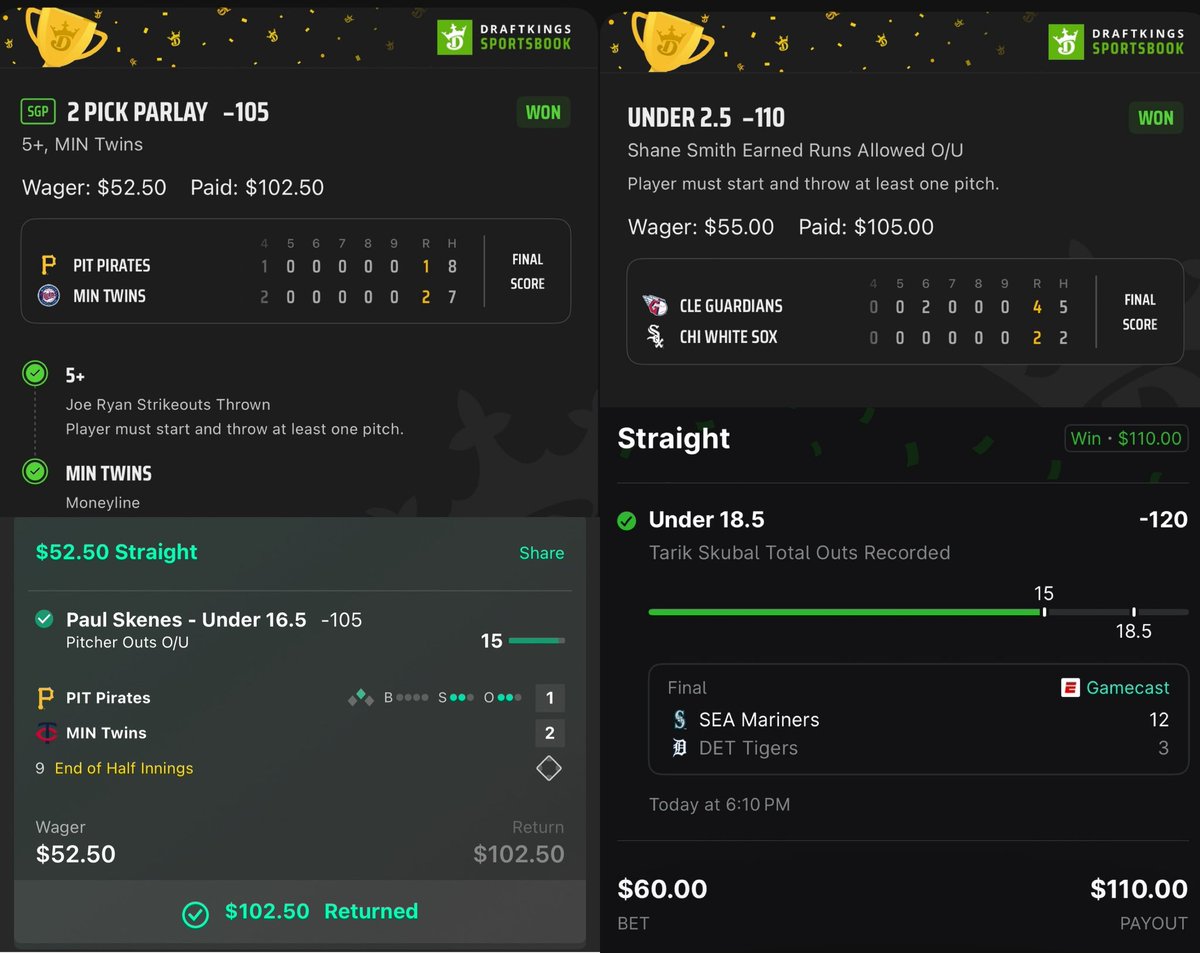 Another profitable day for <a href="/CrustyKs/">CrustyKs</a> 🔥

FULL slate today, don’t MISS out 📲

DM for a summer discount code ☀️