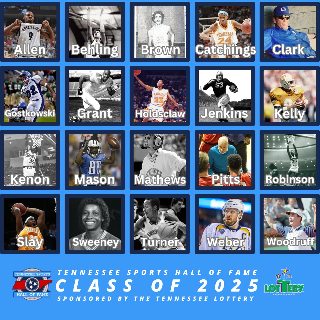 Tune in tonight at 6p CT/7p ET across the state for the Tennessee Sports Hall of Fame Class of 2025 Special, Presented by the <a href="/TNLottery/">Tennessee Lottery</a>

Nashville: 6pm
<a href="/NC5_PLUS/">NewsChannel 5 PLUS</a>
Jackson: 6pm
<a href="/EPlusTV6/">EPlusTV 6</a>
Memphis: 6pm
<a href="/CW30Memphis/">CW30 Memphis</a>
Knoxville: 7pm ET MyVLT
<a href="/wvlt/">wvlt</a>
Johnson City: 7pm ET
<a href="/WJHL11/">WJHL</a>