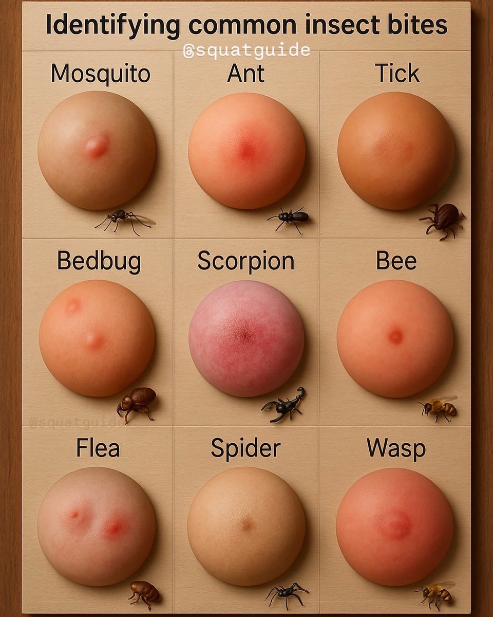 Identify common insect bites!