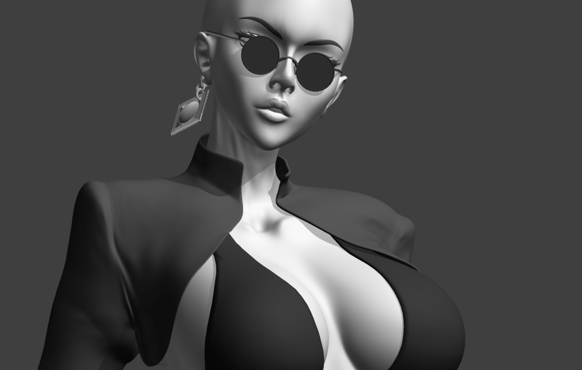 taki mały proces tworzenia... 

spokojnie, będzie miała włosy XD