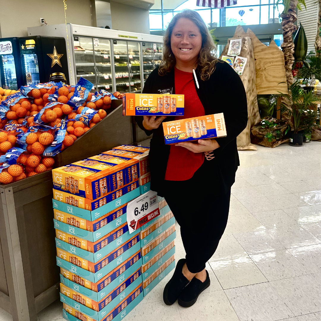 Hi cutie 😉 🍊 we have a fun new limited ideation item from Sparkling Ice you’re going to want to indulge your tastebuds with! Sparkling Ice 10 pack mini cans 🤤 halo mandarin and orange 🍊 cream. Come try them out and enjoy 😊 #indianolahyvee