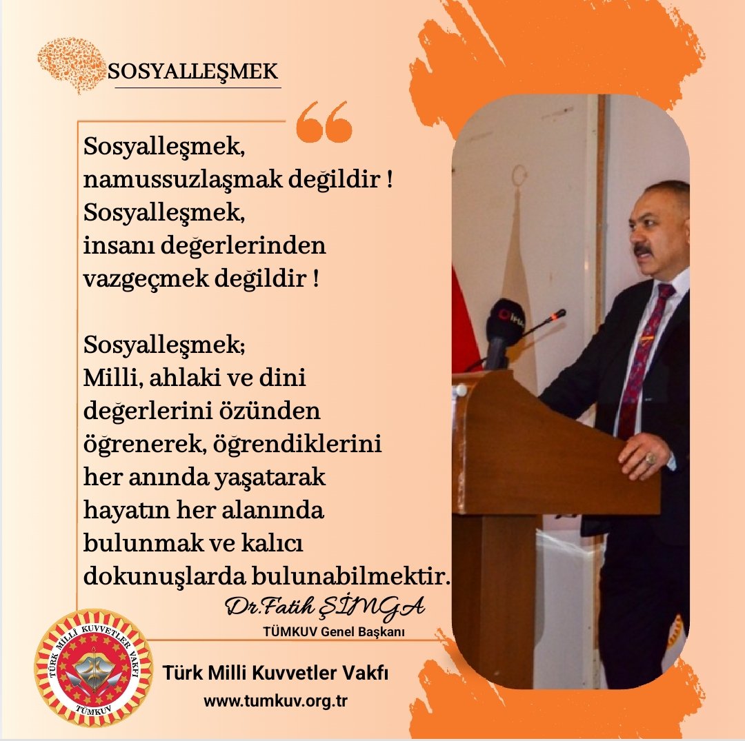 FSimga's tweet image. Sosyalleşmek, namussuzlaşmak değildir !
Sosyalleşmek,insanı değerlerinden vazgeçmek değildir !
Sosyalleşmek;
Milli,ahlaki ve dini değerleri özünden öğrenerek, öğrendiklerini her anında yaşatarak hayatın her alanında bulunmak ve kalıcı dokunuşlarla bulunabilmektir.
#TürkTöresi🇹🇷