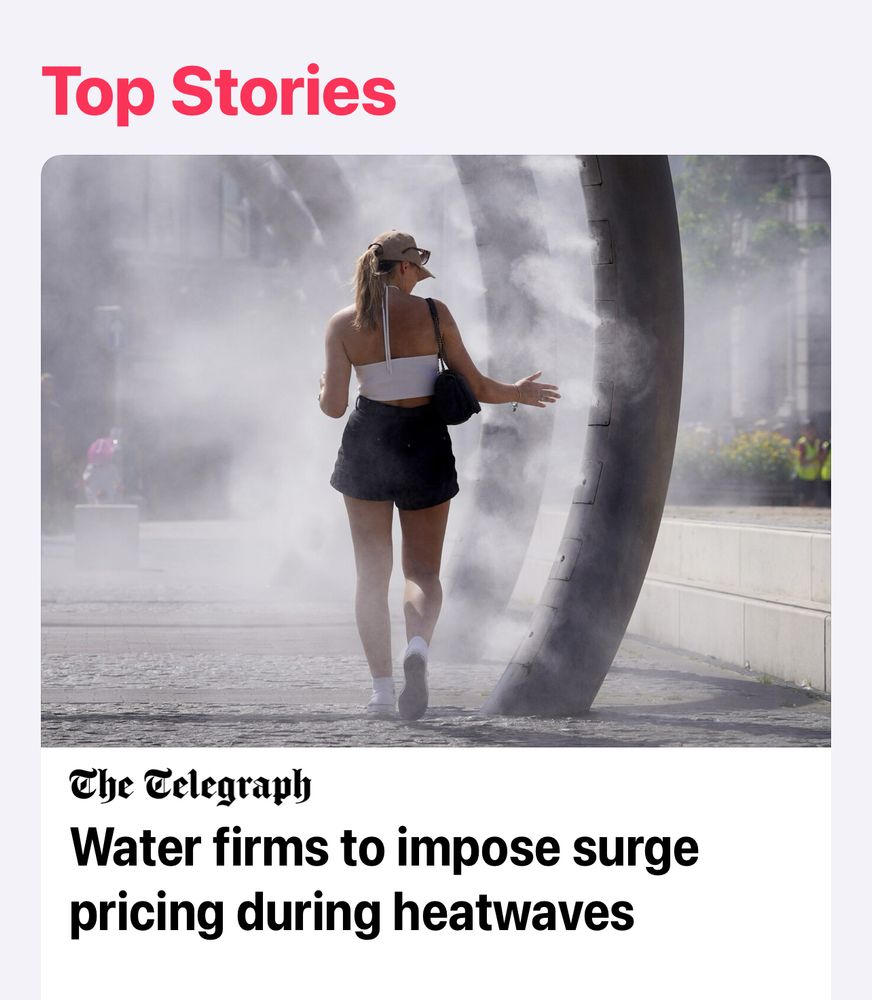 "you know that water we've done literally nothing to preserve? well, now that you REALLY need it, the price is going up." capitalism shits in your pocket then tells you that it's not raining anymore.