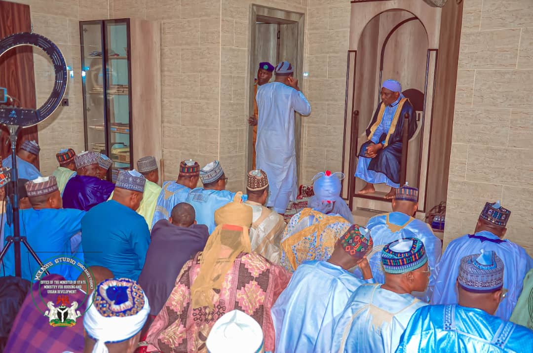 Dangiwa, Ata Attend Mabushi Mosque Special Friday Service, Commissioning

A SpecialJuma'at prayer session was held at the reconstructed Juma'at mosque in Mabushi, Abuja, Friday, July 11th, 2025.

The special prayer service was conducted, signifying the commissoning of the Jumu'at
