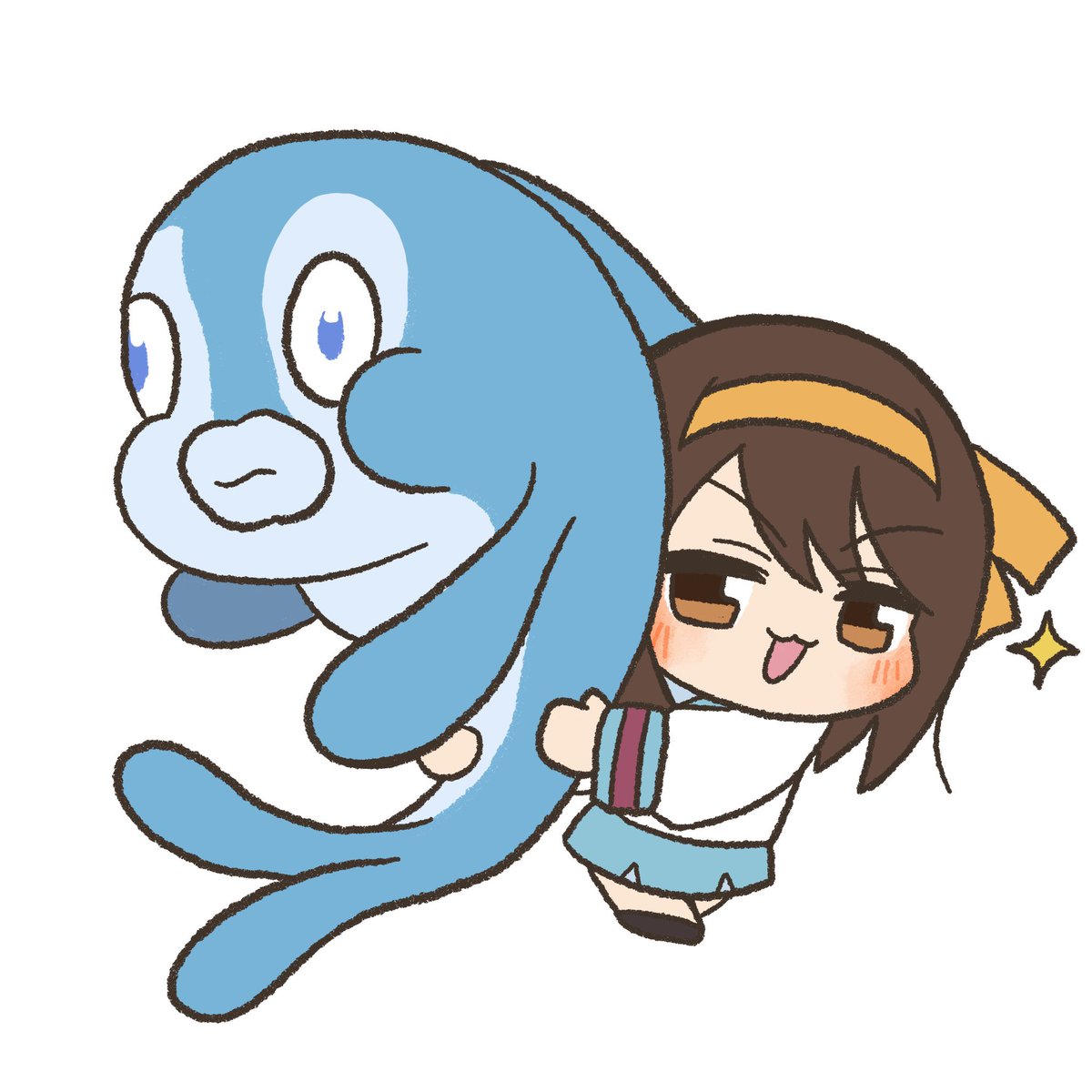 ryuinosu_'s tweet image. キョン！！変な魚を捕まえたわ！！！
絶対普通じゃないわよ！！！！

#涼宮ハルヒの憂鬱