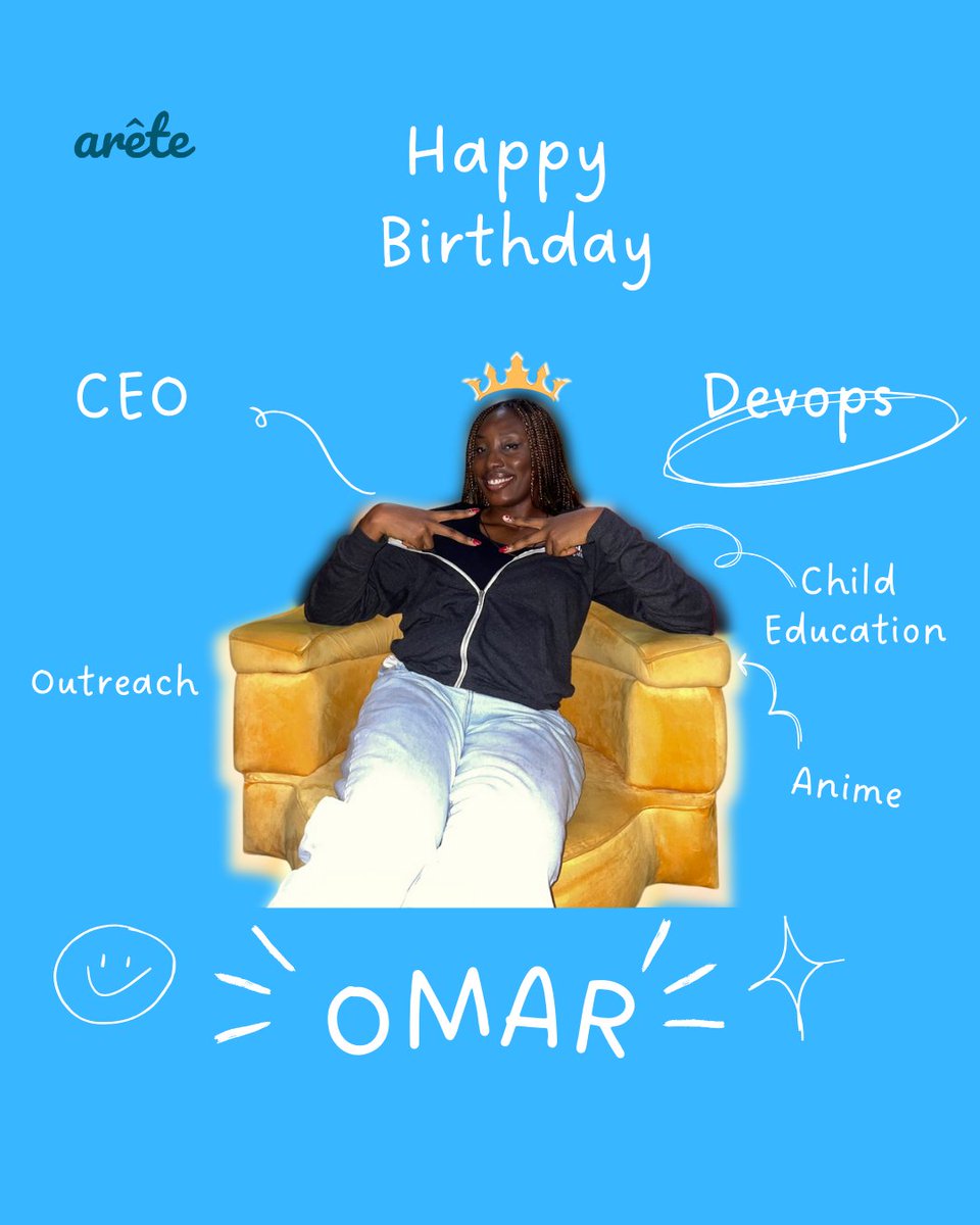 Happy Birthday to Mbaoma Chioma, CEO of Arete! 🎉
Your vision drives our mission, and we’re grateful for your leadership. 💙
#HappyBirthdayChioma #AreteAfrica #TechForAll