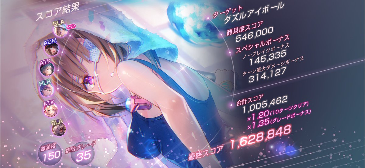 touya_M4's tweet photo. こじゅ、君がMVPだ👻
俺以上に31Bスコアタ楽しんでるやつおるか?いやいない(反語)
#ヘブバン
#31B https://t.co/GqTig9Okah