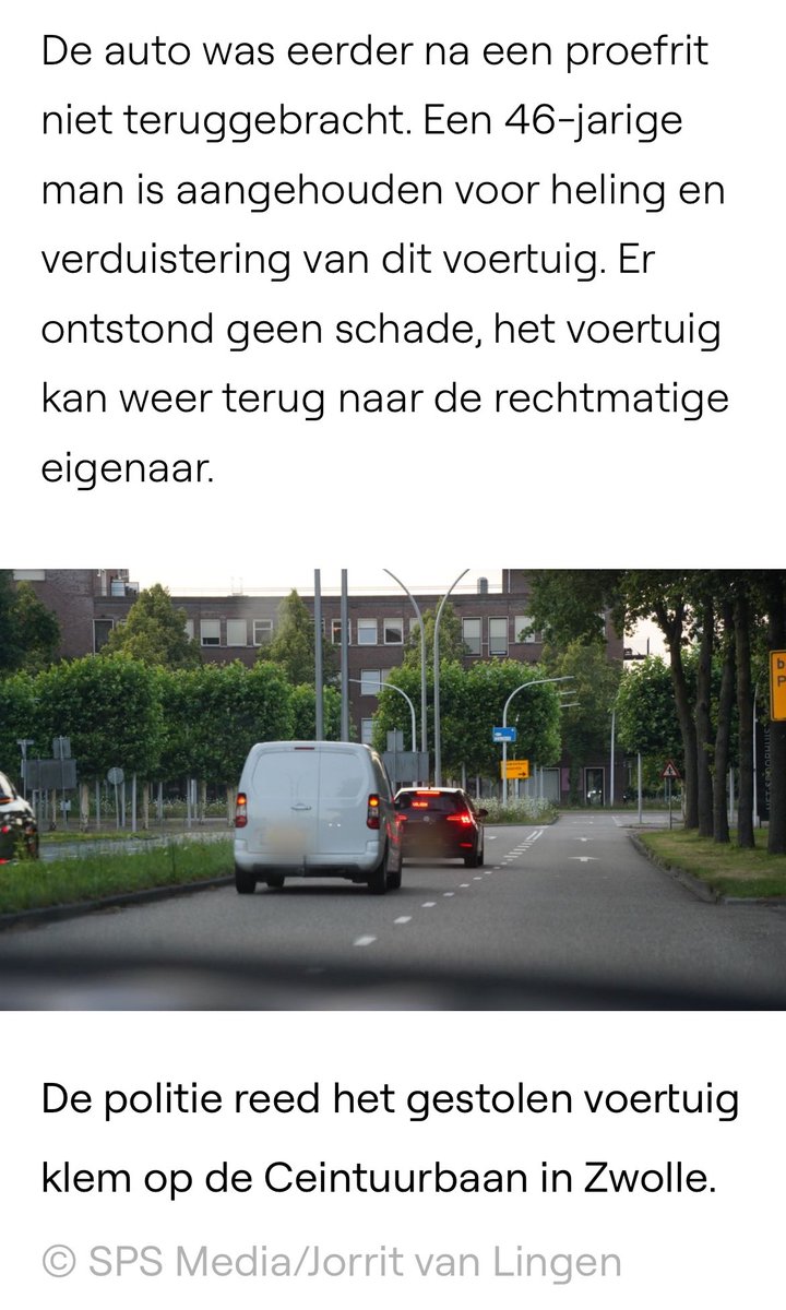 ⁦<a href="/rtvoost/">RTV Oost</a>⁩ : misschien even een goede foto opzoeken? Dit is de Hanzeallee en niet de Ceintuurbaan🫣😱