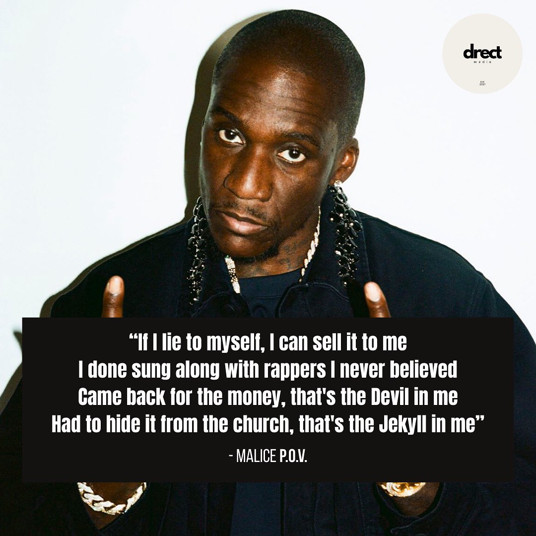 Drect's tweet image. Is Malice’s Verse on “P.O.V.” the Highlight of Let God Sort ‘Em Out? 🔥🔥🔥